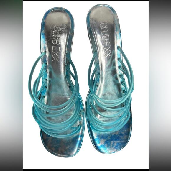 Dolls Kill CLUB EXX Wet Hot Summer Platform Heels Size 9 - Picture 7 of 8